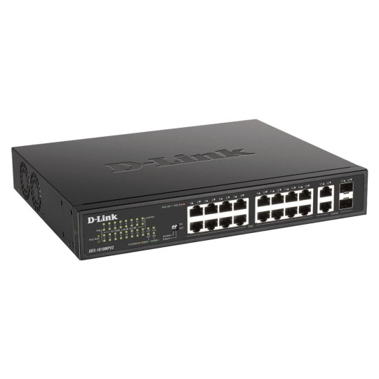 18-Port 10/100BASE-TX PoE Yönetilmeyen Switch