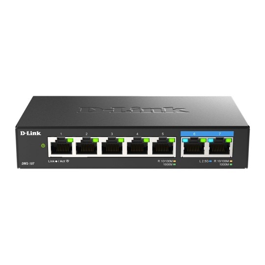 7-Port Noktalı Çoklu Gigabit Yönetilmeyen Switch