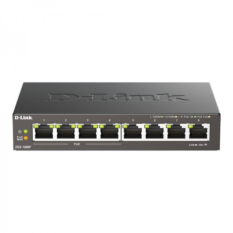 8-Port Gigabit PoE Yönetilmeyen Masaüstü Switch