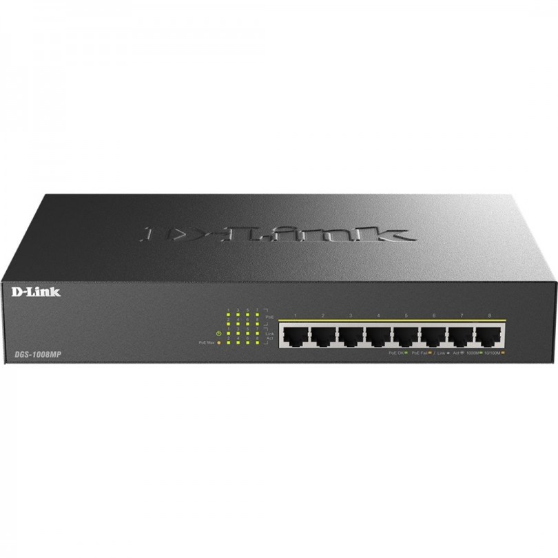 8-Port Masaüstü Gigabit Max PoE Switch